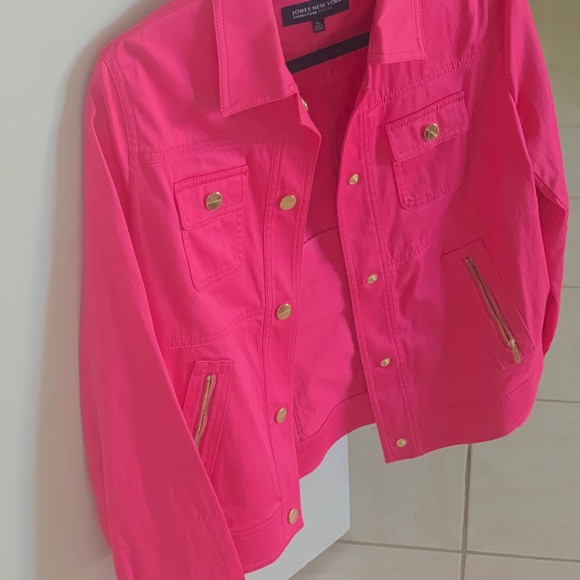 HOT PINK CASUAL JACKET - Picture 3 of 6
